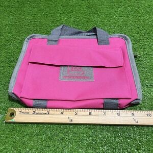 Glock Pistol Case Range Bag Hot Pink Rare w/ Handle Black Womens Embroider NWOT